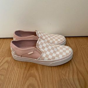 Pink checker vans
